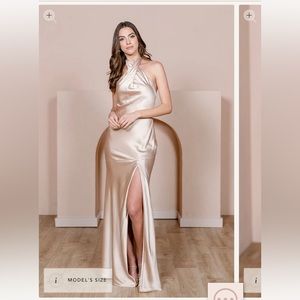 Revelry Bridesmaid Dress - Athena Champagne